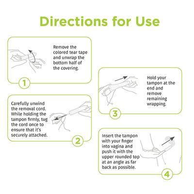 Pee Safe Organic Cotton Tampon (Super plus, pack of 16) 1's - Tampons