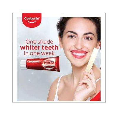 Colgate-Palmolive, Colgate Visible White Teeth Whitening Toothpaste, Protects Enamel, Removes Stains, With Whitening Accelerators (Saver pack of 20 1's - Toothpaste