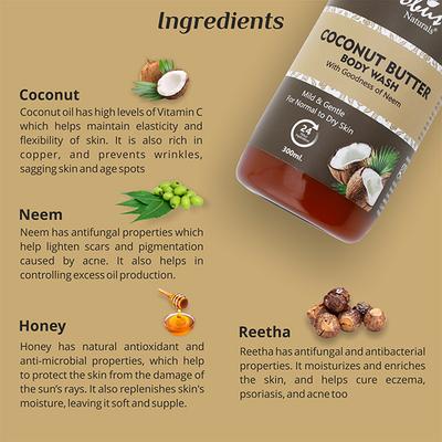 Globus Naturals Nourishing Coconut Butter Body Wash 300 ml - Shower Gels & Body Wash