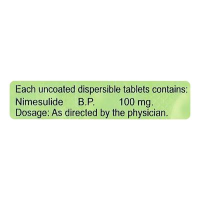 NIMZE MD Tablet 10's - Pain relief-Nsa