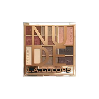 L.A. Colors 10 Color Eyeshadow Palette Nude 16 gm - Face Palettes