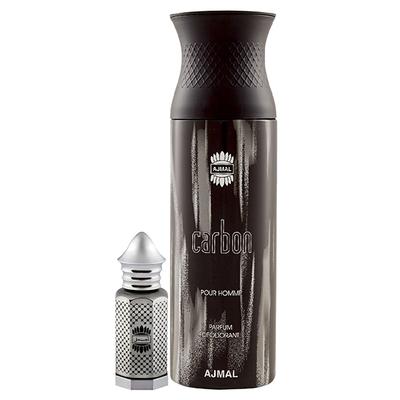 Ajmal Asher Concentrated Perfume Oil Oriental And Carbon Homme Deodorant Citrus Spicy Fragrance 212 ml - Perfumes (Edt/Edp)