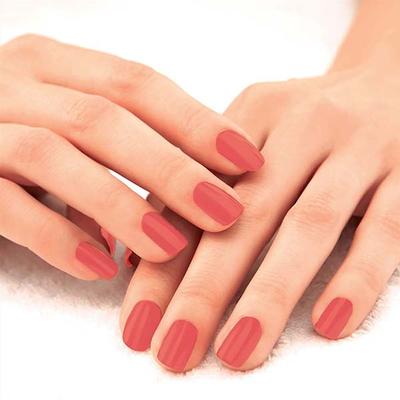 Lakme 9To5 Overtime Shine Nail Colour Coral Haze 6 ml - Nail Polish