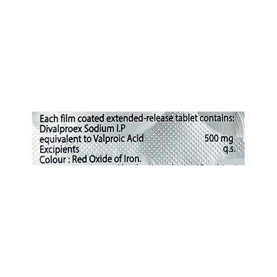 SEIZVAL 500 ER Tablet 10's - Epilepsy/Convulsion-Ant