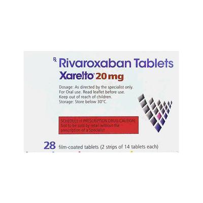 XARELTO 20mg Tablet 28's - Blood Clot-Ant