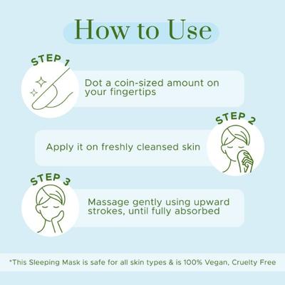PureSense Hydrating Sleeping Mask with Hyaluronic Acid, Cucumber & Aloe Vera Face Moisturizer & Night Cream for Women 50 gm - Face Mask