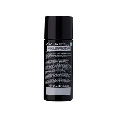 Gatsby Beard Oil Pure and Natural 50 ml - Hair Oils
