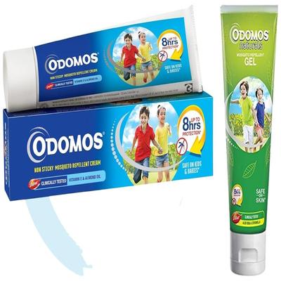 Dabur Odomos Non-Sticky Mosquito Repellent Cream - Vitamin E + Almond Oil 25 gm - Personal Care (Ayush)