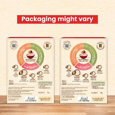 Nestle Cerelac Baby Food Cereal No Refined Sugar - Wheat Apple Cherry (For 8 to 24 Months Baby) (Refill Pack) 350 g - Baby And Infant Supplements