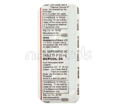 Depsol 25mg Tablet 10'S - Depression-Ant