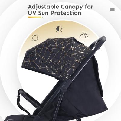 R for Rabbit Pocket Air Stroller - Black 1's - Baby Safety