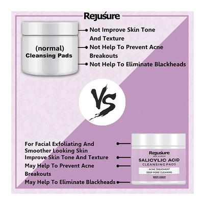 Rejusure Salicylic Acid Cleansing Pad 50's - Cotton Buds & Balls