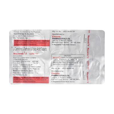 Nucarnit F Tablet 10'S - Supplements-Sup