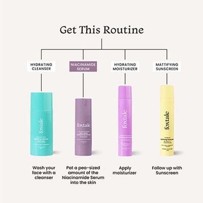 Foxtale 5% Niacinamide Face Serum with Olive Leaf Extract, for Oil Control and Brightening 30 ml - Toners