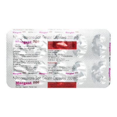 Macgest 200mg Capsule 10'S - Hormonal Therapy-Oes