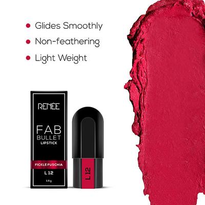 RENEE Fab Bullet L 12 Fickle Fuschia 1.5 gm - Lipsticks