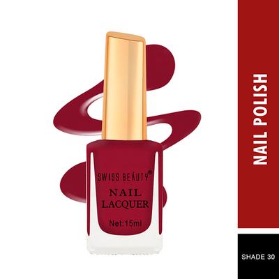 Swiss Beauty Nail Lacquer - (Shade-30) 15ml - Nail Polish