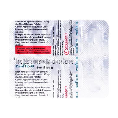 Prolol TR 40mg Capsule 10'S - Hypertension-Bet