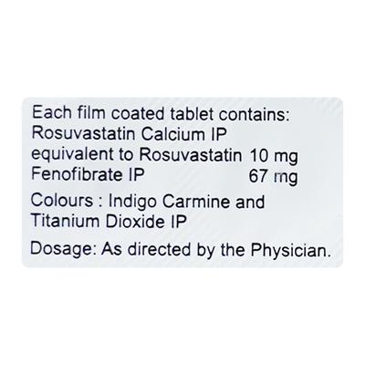 Rosumac F 10mg Tablet 10'S - High Cholesterol-Dys