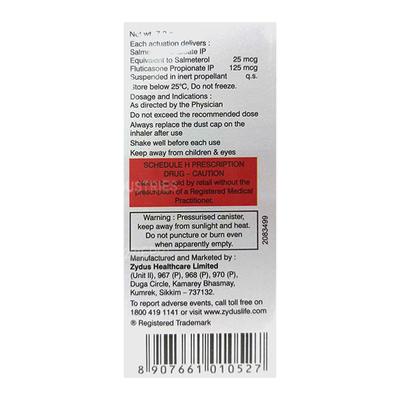 FORAIR 125 WITH DOSE COUNTER Inhaler 120md - Asthma/COPD-Ast