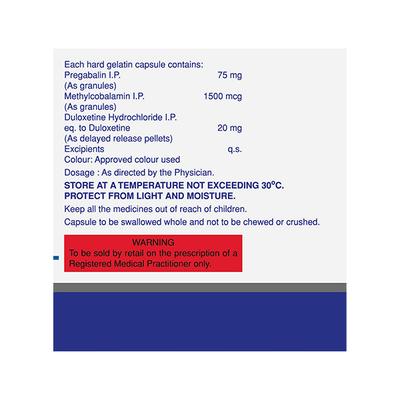 PREGALIN DM 75/20 Capsule 10's - Neuropathic Pain-Dru