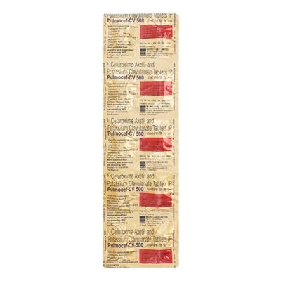 PULMOCEF CV 500mg Tablet 10's - Bacterial Infections-Cep