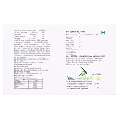Calciflex Xt Tablet 10's - Supplements-Vam
