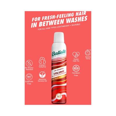 Batiste Dry Shampoo VOLUME 200 ml - Dry Shampoos & Conditioners