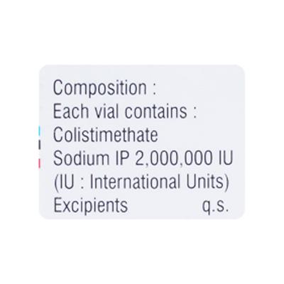 Colist 2Miu Injection 1's - Bacterial Infections-OAB