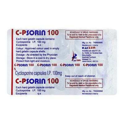 C PSORIN 100 Capsule 10's - Auto Immune Disease-Imm