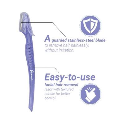 Summer By Zlade Face & Eyebrow Razor For Women Painless Shaving with Protective Caps 3's - Shaving & Hair Removal