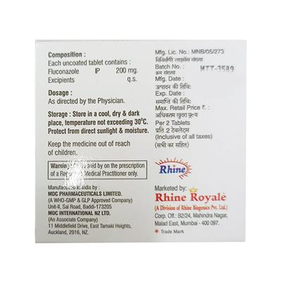 FUCAN 200 Tablet 2's - Fungal Infections-Anf