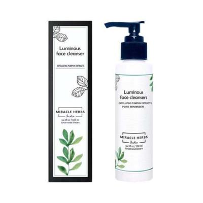 Miracle Herbs Luminous face cleanser Exfoliating pumpkin Extracts 100 ml - Face Wash & Cleansers