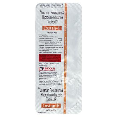 Lostan H 50/12.5mg Tablet 10'S - Hypertension-Ang