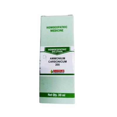 Bakson's Ammonium Carbonicum 200 Dilution 30 ml - Dilutions