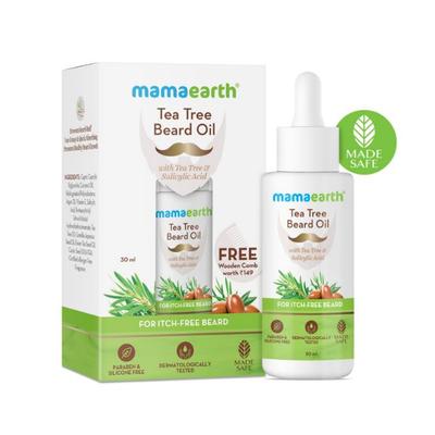 Mamaearth Almond Beard Oil For Men For Fast Growth with Almond & Biotin For Beard Nourishment 30 ml - Beard Oil