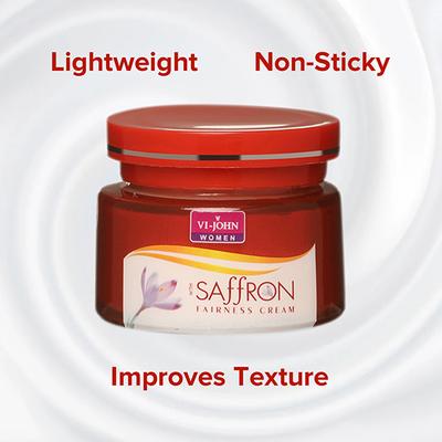 Vi-John Women Saffron Skin Fairness Advanced Cream - Pack of 5 x 50 gm - Lotions & Creams