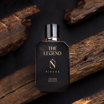 Nisara The Legend Perfume Long Lasting Fragrance Aromatic Woody Amber Eau De Parfum For Men 100 ml - Men Perfumes (Edt/Edp)