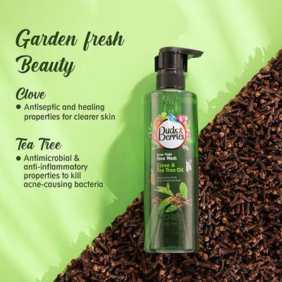 Buds & Berries Clove and Tea Tree Oil Acne Fight Face Wash 240 ml - Face Wash & Cleansers
