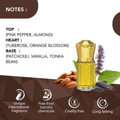 Ajmal Coco Gold Concentrated Perfume Free From Alcohol for Women 5 ml - Women Perfumes (Edt/Edp)