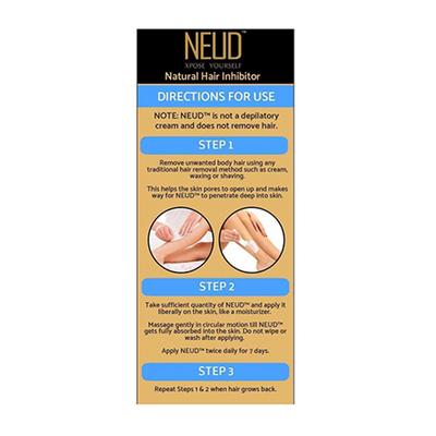 NEUD NATURAL HAIR INHIBITOR 80 gm - Hair Brushes