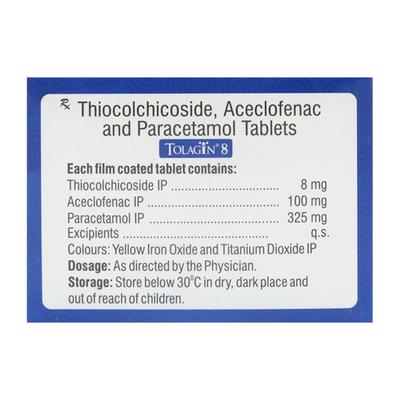 Tolagin 8mg Tablet 10'S - Muscle Spasm-Mus