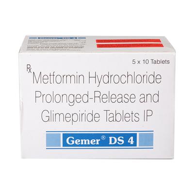 Gemer Ds 4Mg Tablet 10's - Diabetes-Ant