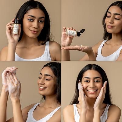 Brillare Vitamin C Powder Face Wash For Glowing, Bright Looking Skin 15 gm - Face Wash & Cleansers