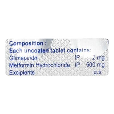 Glimp M 2mg Tablet 10'S - Diabetes-Ant