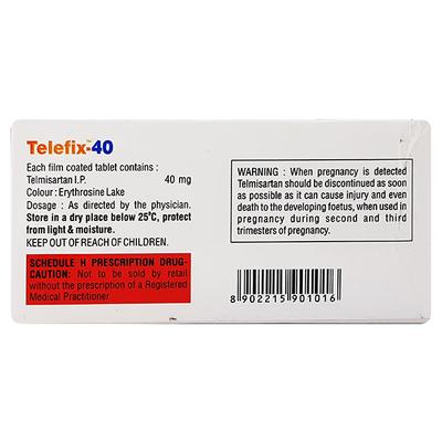 TELEFIX 40 Tablet 10's - Hypertension-Ang