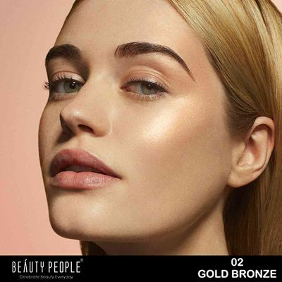 Beauty People Brick Highlighter & Blush Shade 02 7 gm - Highlighters & Illuminators