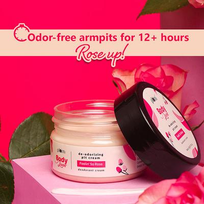 Plum Bodylovin' Feelin' So Rose De-Odorizing Pit Deodorant Cream 50 gm - Creams/Oils/Lotions