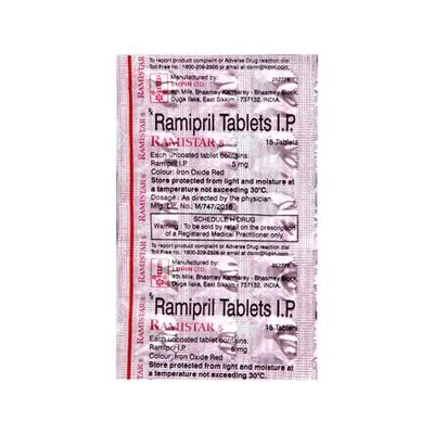 Ramistar 5mg Tablet 15'S - Hypertension-ACE