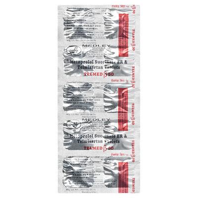 Telmed Beta 50mg Tablet 10'S - Hypertension-Ang